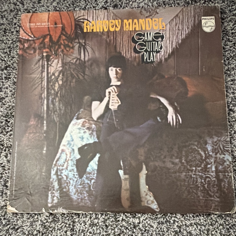 Harvey Mandel Games Guitars Play 12" Vinyl LP 33 RPM Stereo Philips PHS-600-325
